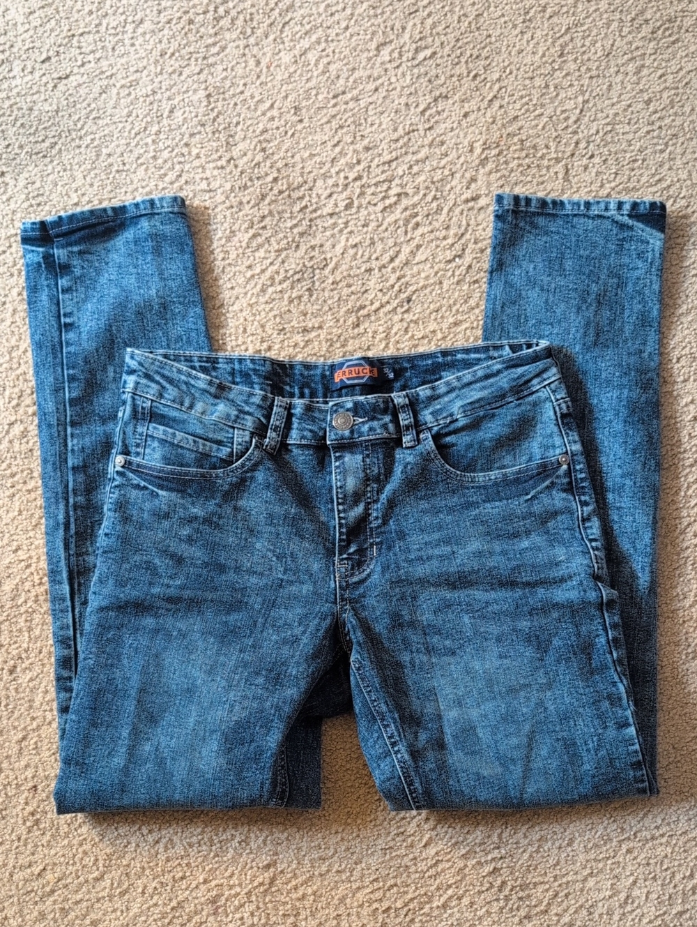 Rugged Slim Fit Men’s Blue Slim Jeans 32x 32